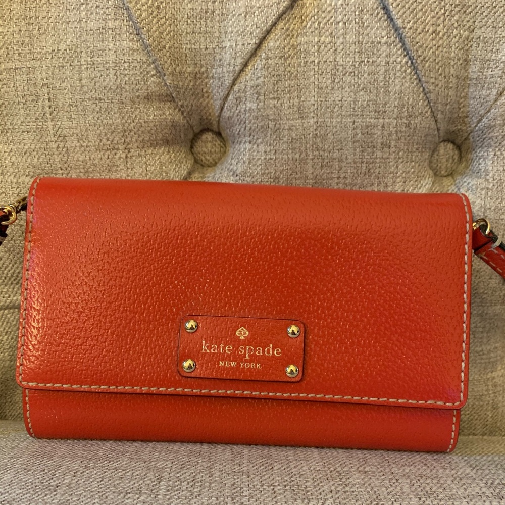 Kate Spade orange crossbody bag